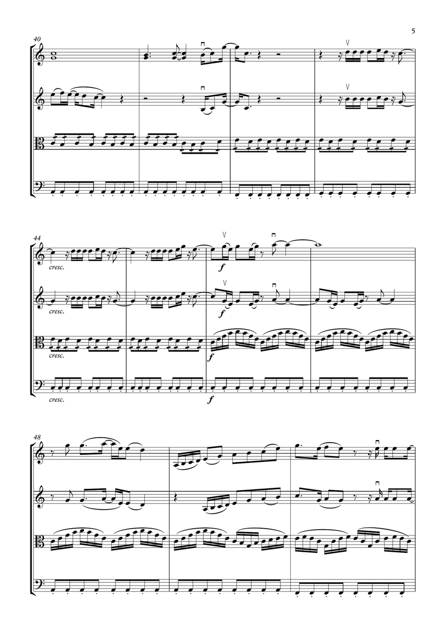 Xo String Quartet scores gallery preview page 5