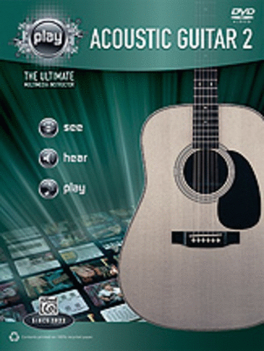 Alfreds Play Acoustic Guitar 2 Book Dvd Guitar