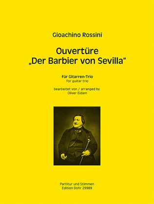 Book cover for Ouvertüre zu "Der Barbier von Sevilla" (für Gitarren-Trio)