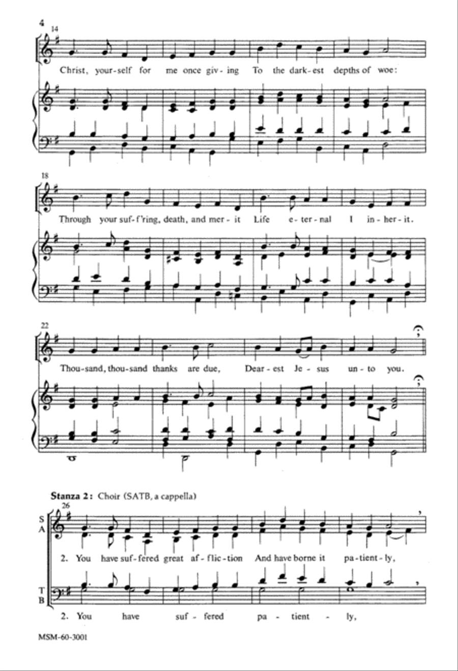 Christ the Life of All the Living 4-Part scores gallery preview page 3