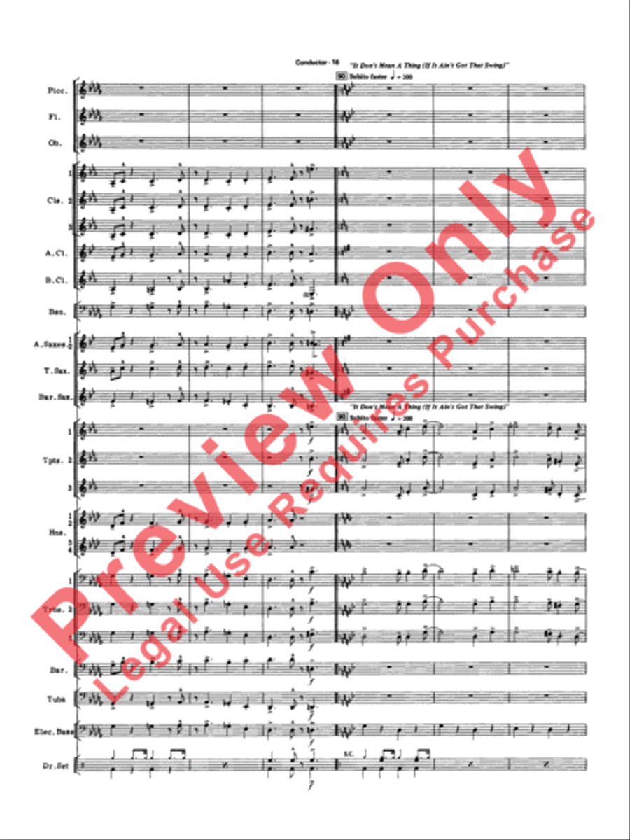 Big Band Spectacular Concert Band scores gallery preview page 19