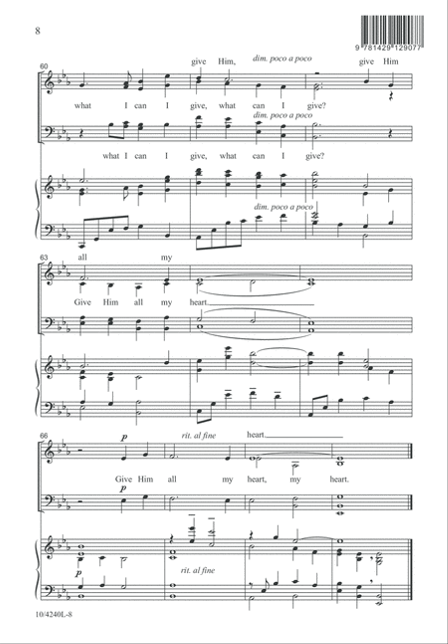 In the Bleak Midwinter In the Bleak Midwinter 4-Part scores gallery preview page 8
