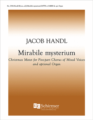 Book cover for Mirabile mysterium