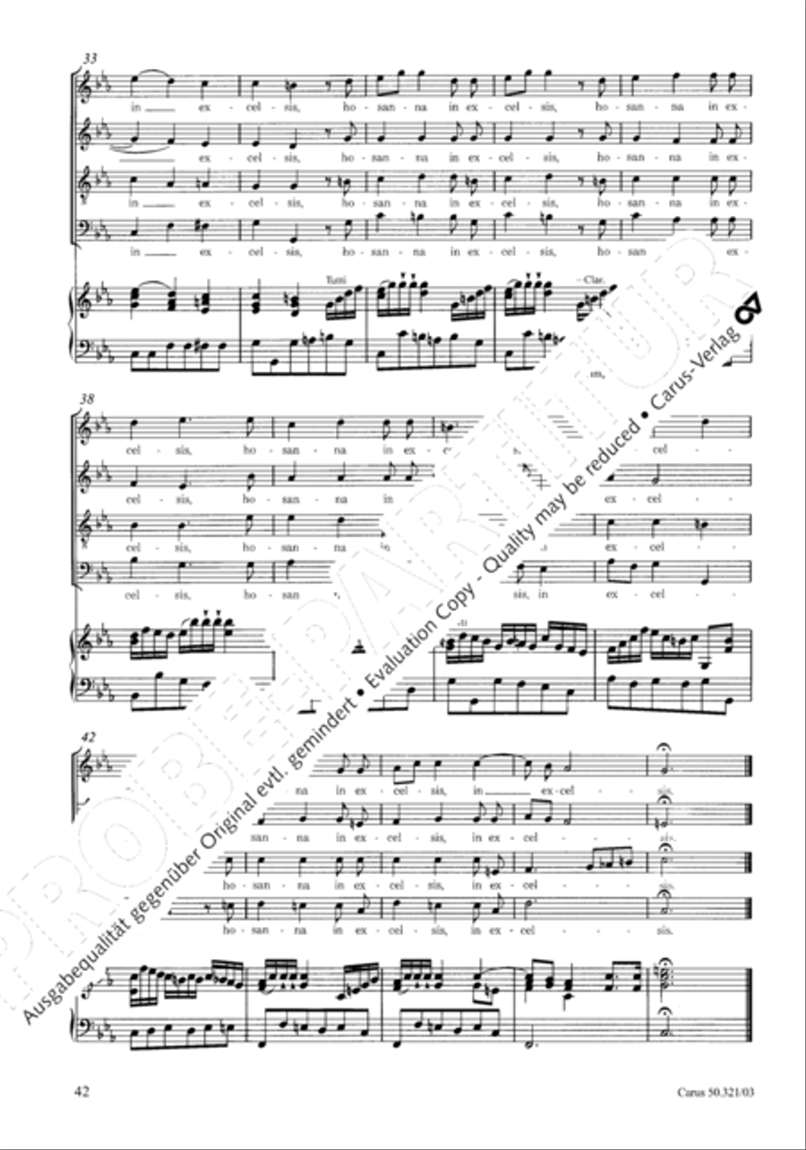 Requiem in C minor 4-Part scores gallery preview page 49