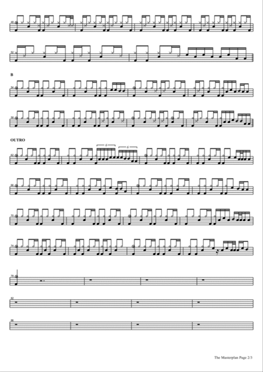 The Masterplan Drum Set scores gallery preview page 2