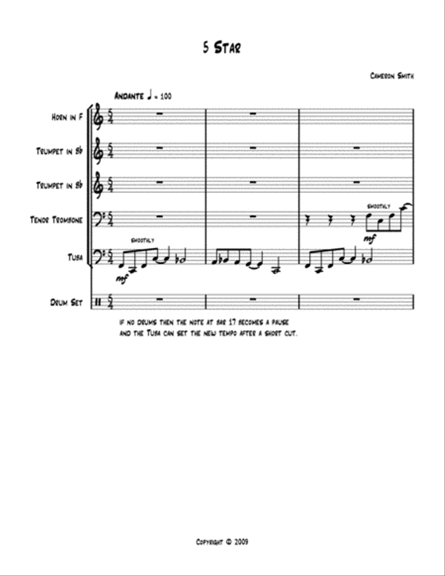 5 star 5 star Brass Ensemble scores gallery preview page 2