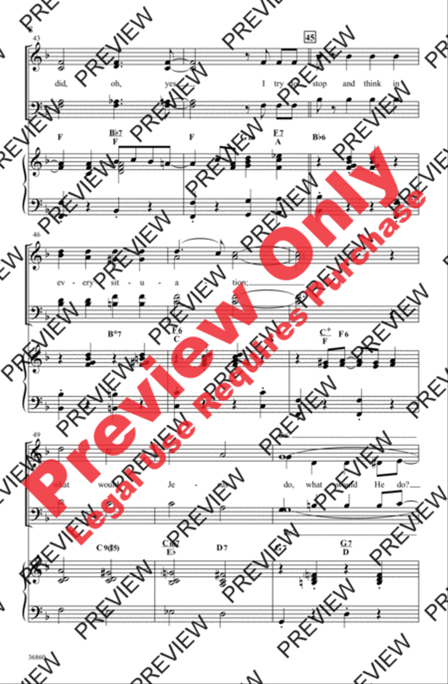 Walk Like Jesus 4-Part scores gallery preview page 8
