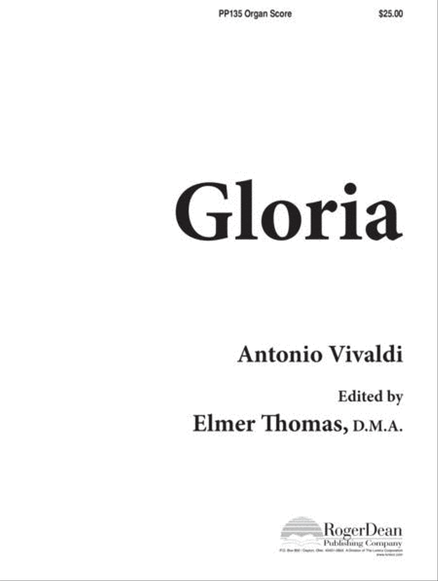 Gloria - Organ Accompaniment