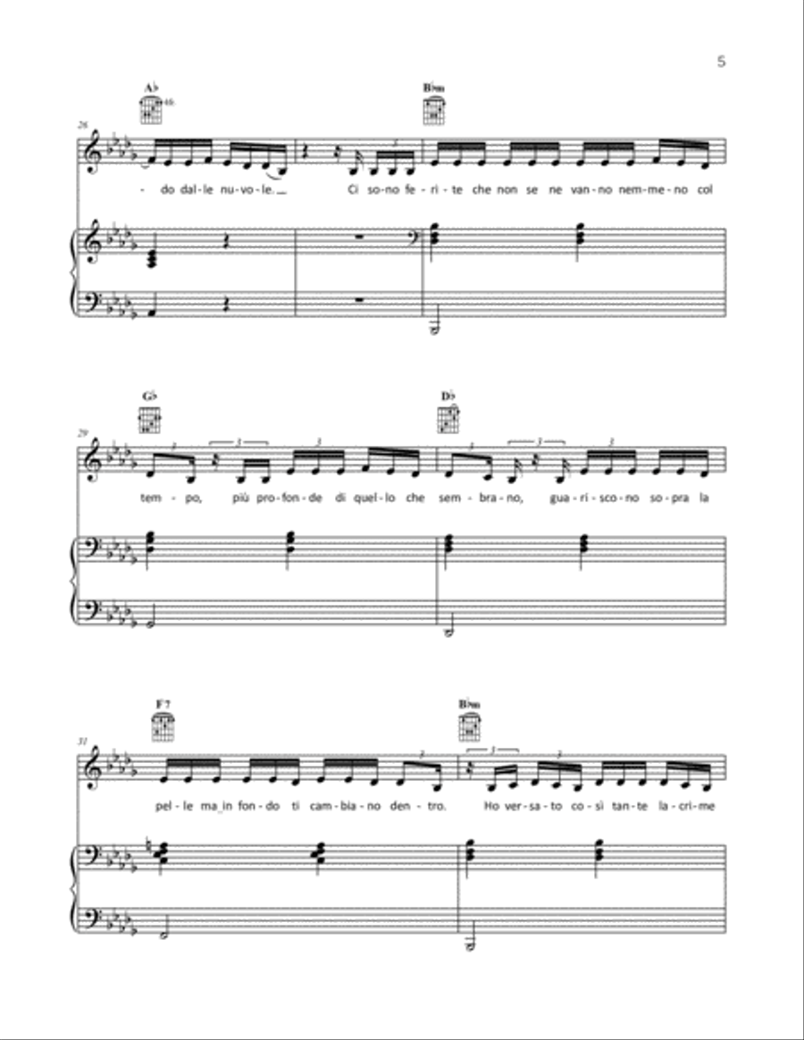 SUPEREROI Piano Vocal Guitar Digital Sheet Music Sheet