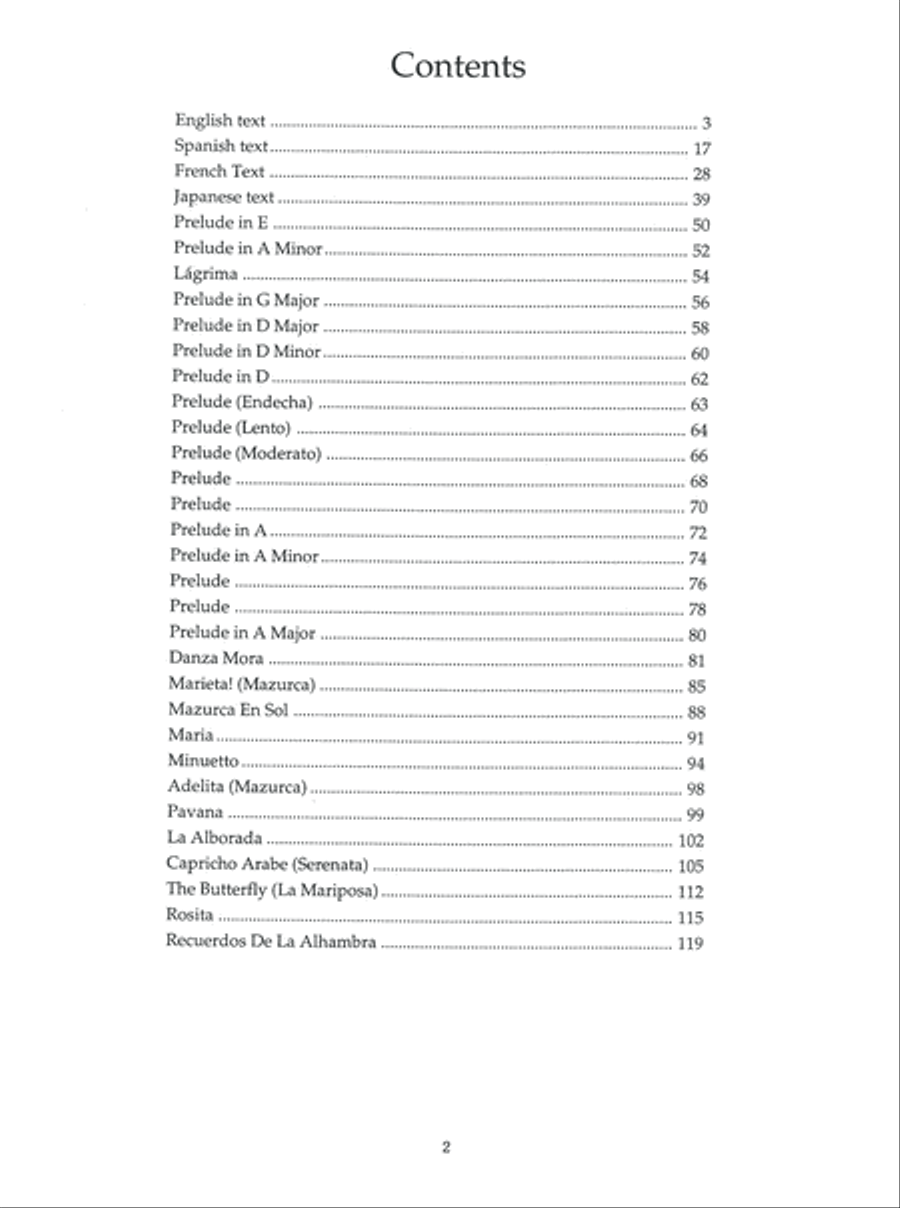 Tarrega in Tablature Acoustic Guitar scores gallery preview page 8