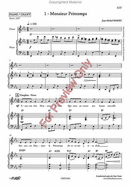 Recreanotes - Cycle 3 Volume 3 - Children's Choir & Piano image number null