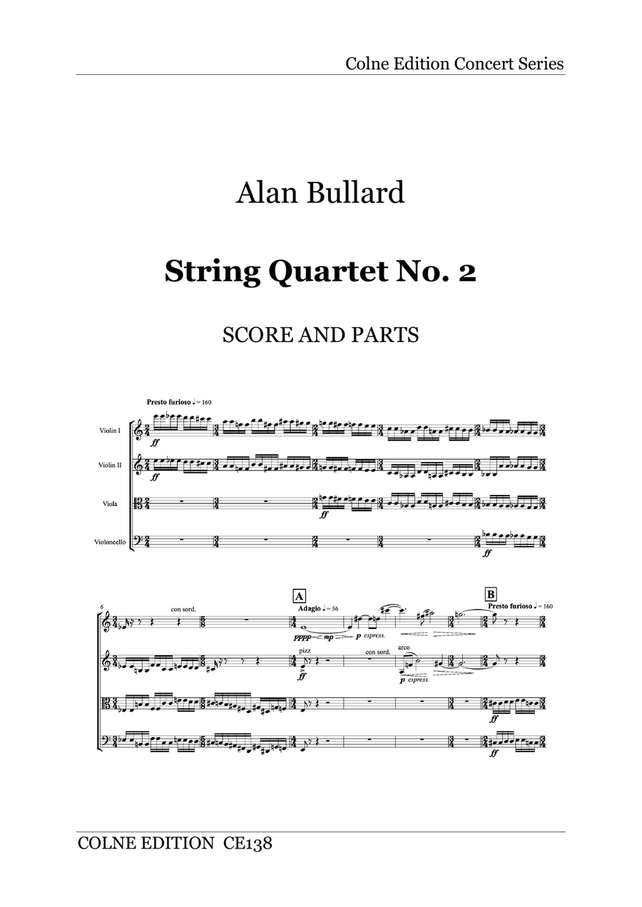 String Quartet no.2 String Quartet scores gallery preview page 1