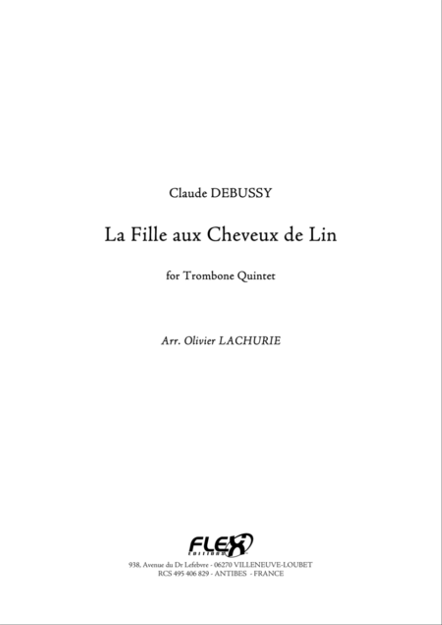 La Fille aux Cheveux de Lin Trombone scores gallery preview page 1