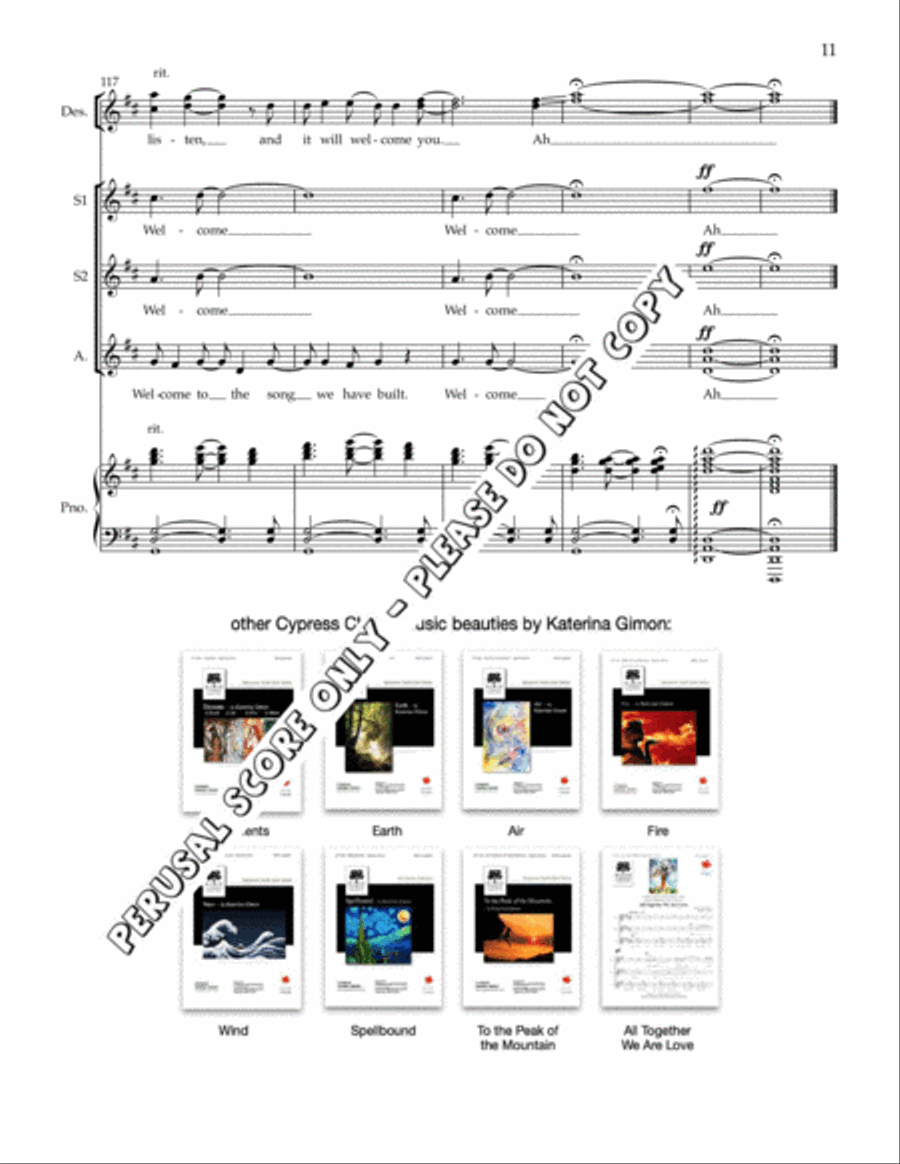 Song For The Searching SSA scores gallery preview page 11