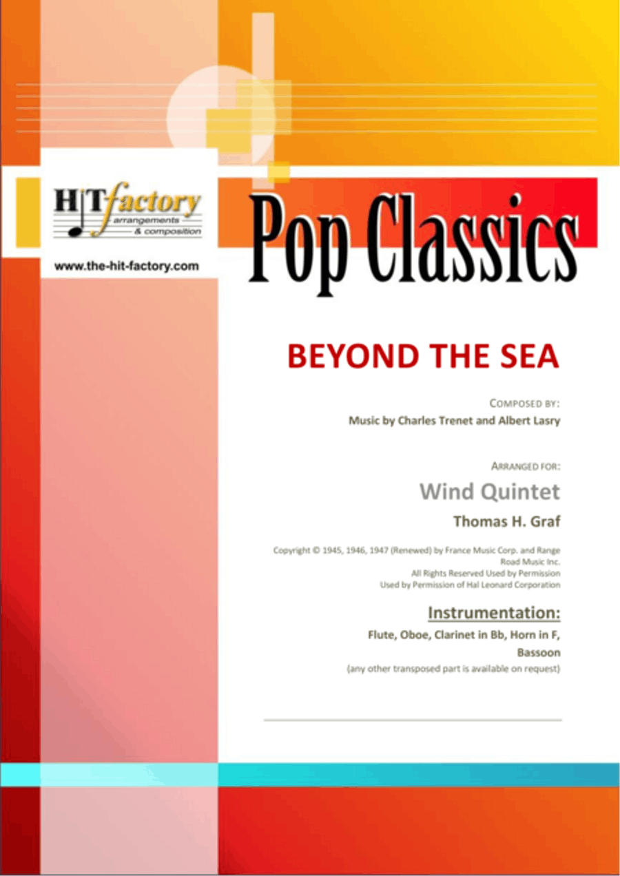 Beyond The Sea Woodwind Quintet scores gallery preview page 1