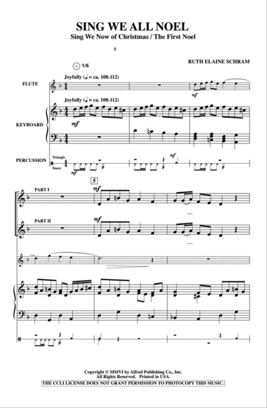 Sing We All Noel Unison Choir scores gallery preview page 13