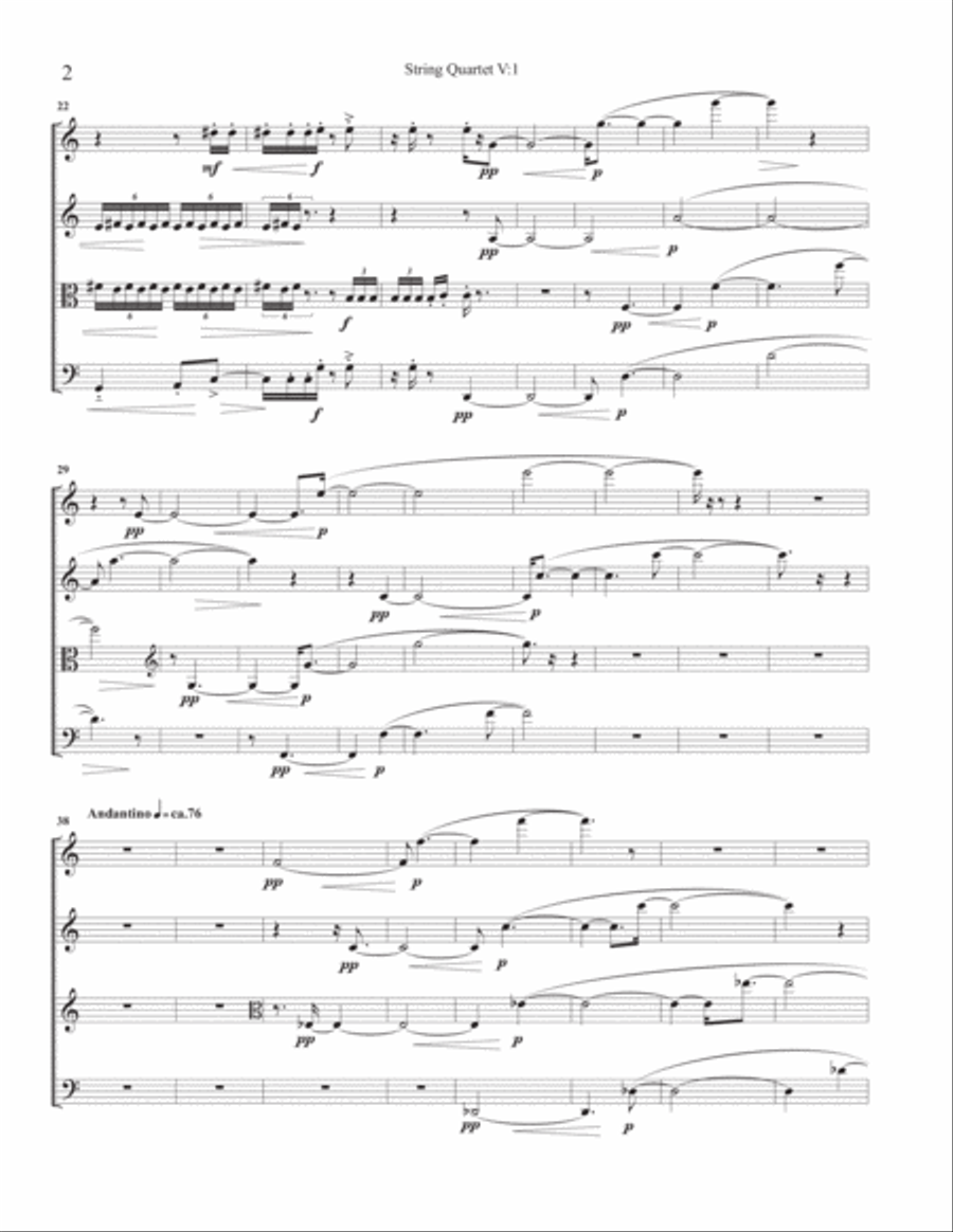 [Read] String Quartet No. 5 String Quartet scores gallery preview page 6