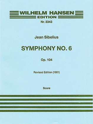 Book cover for Symphony No. 6 Op. 104