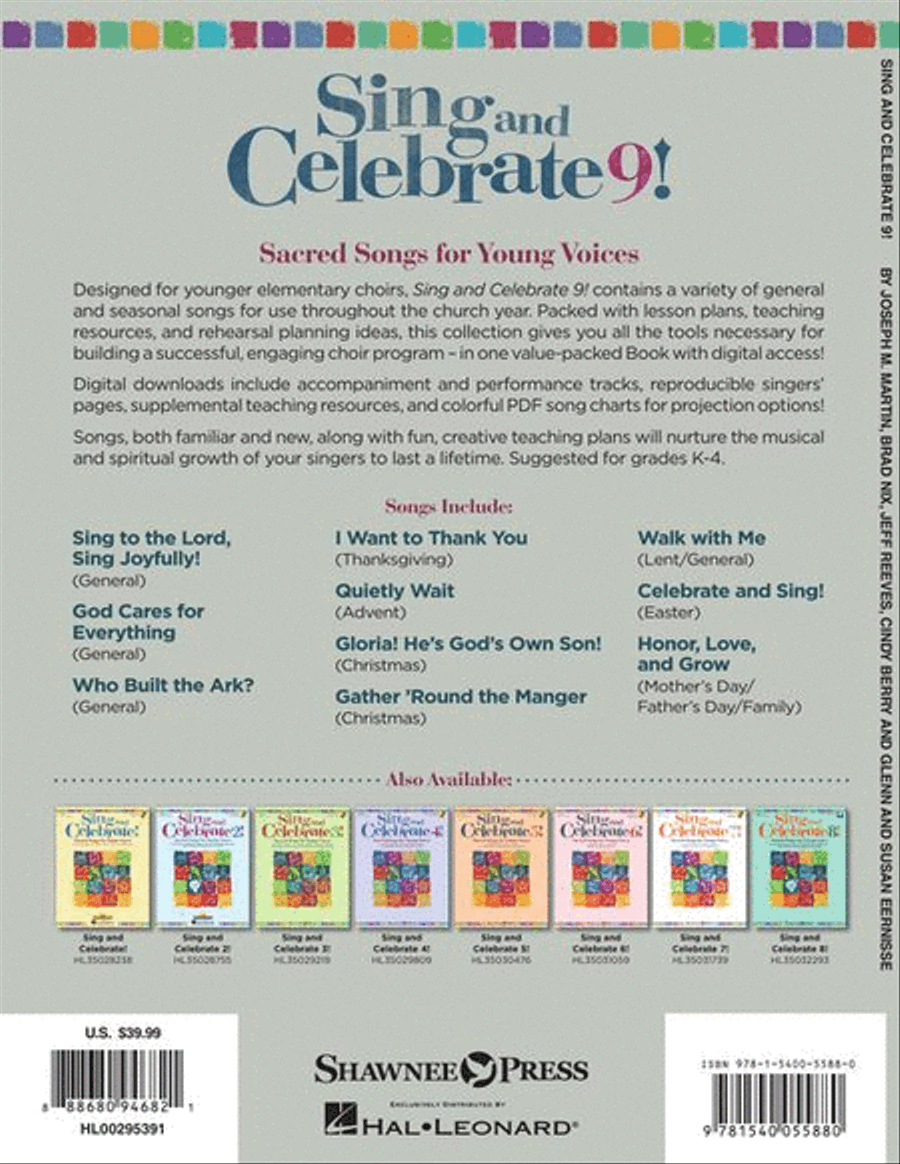 Sing and Celebrate 9! Sacred Songs for Young Voices Sing and Celebrate 9! Sacred Songs for Young Voices Unison Choir scores gallery preview page 9
