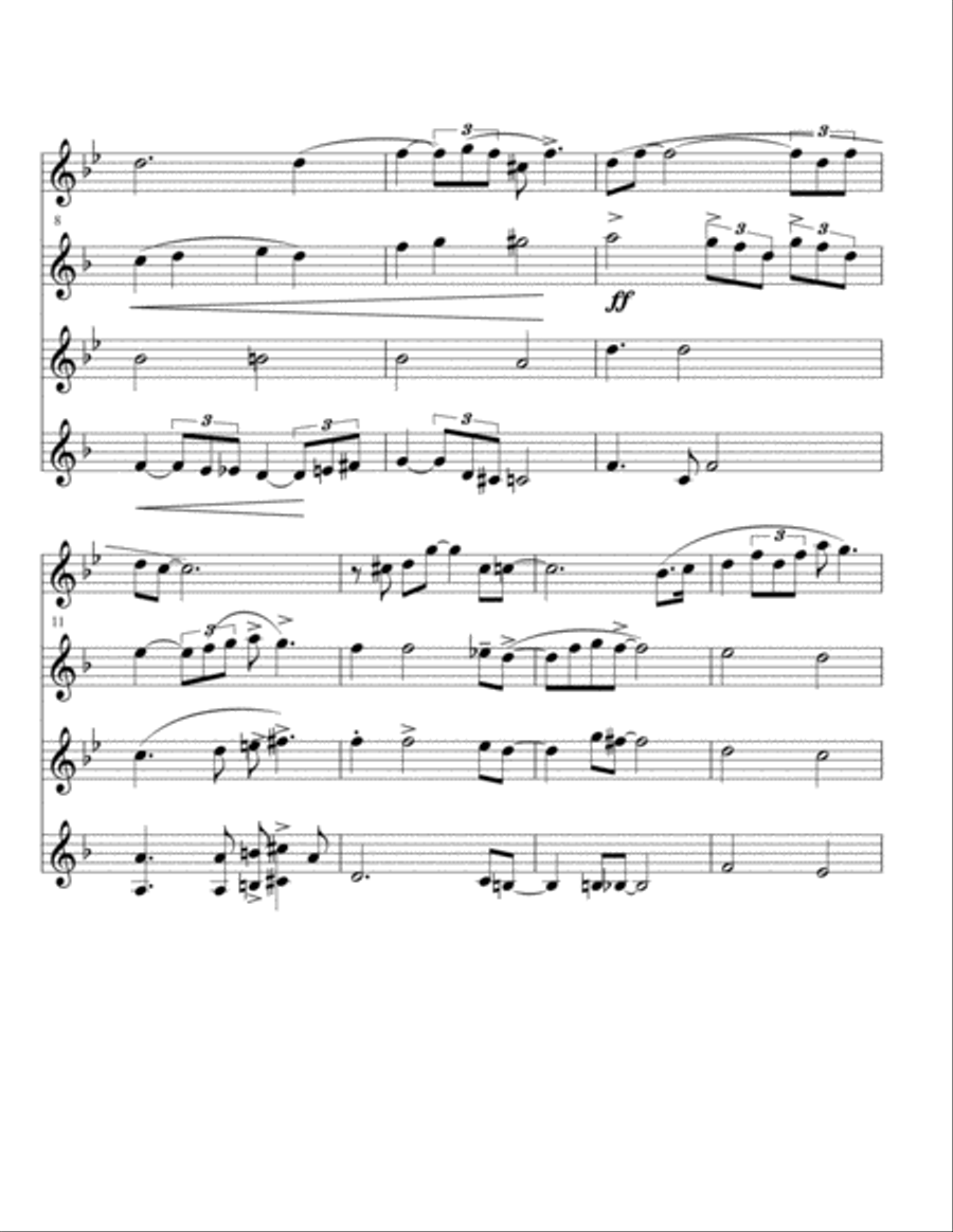 Georgia On My Mind Woodwind Quartet scores gallery preview page 2