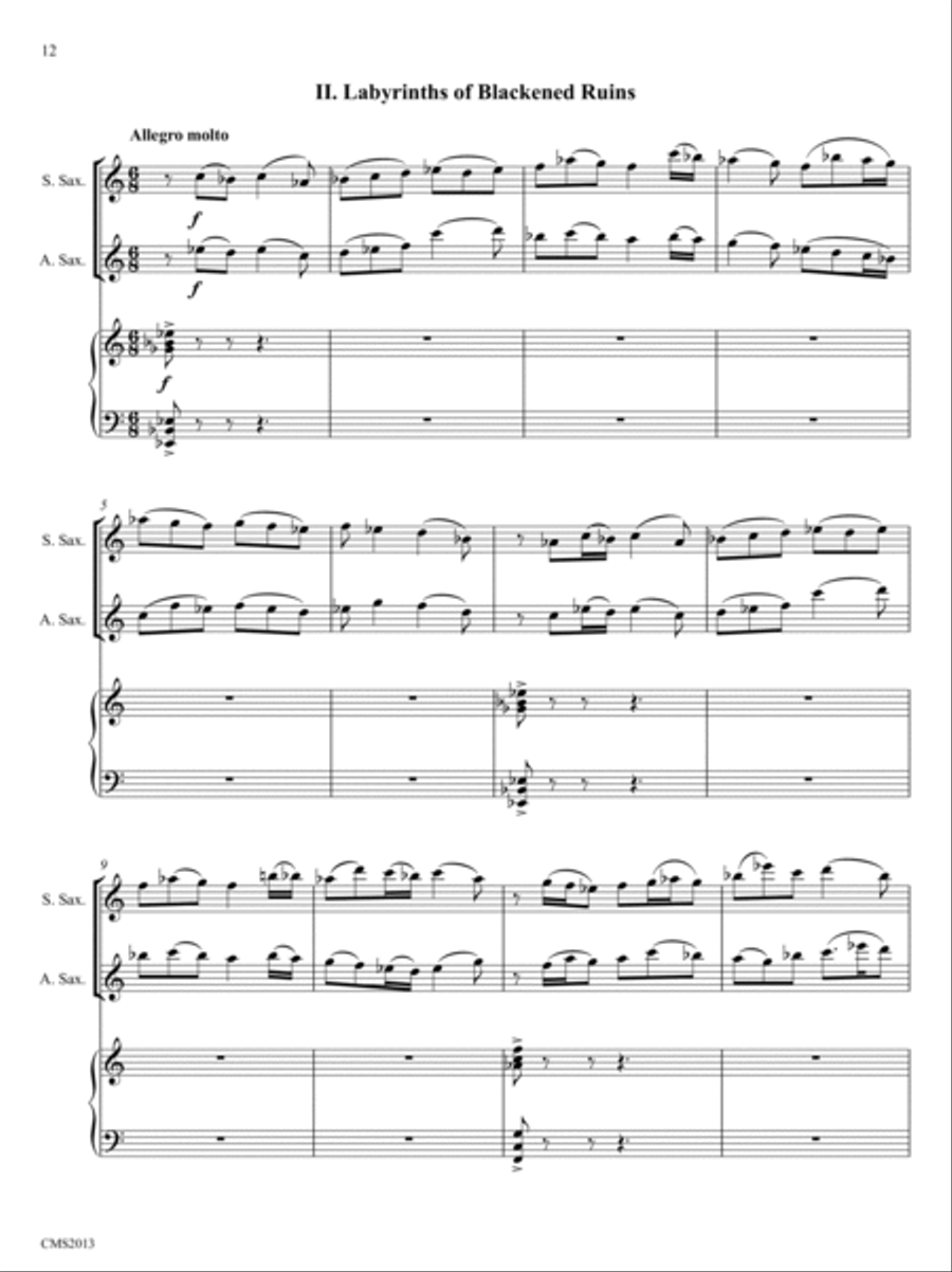 Craters of the Moon Soprano Saxophone scores gallery preview page 4