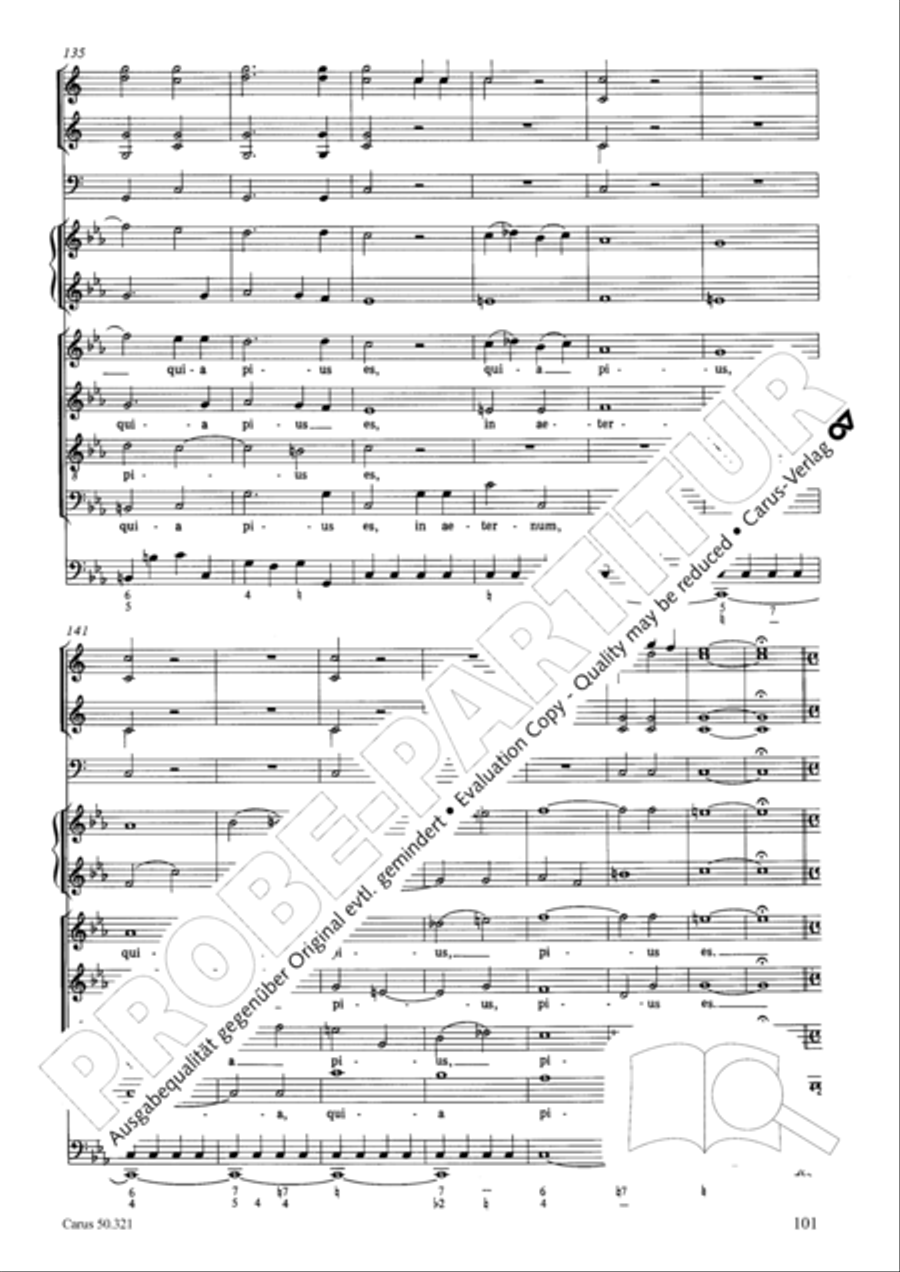 Requiem in C minor 4-Part scores gallery preview page 107