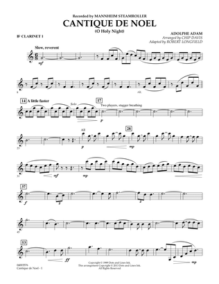 Cantique de Noel (O Holy Night) - Bb Clarinet 1
