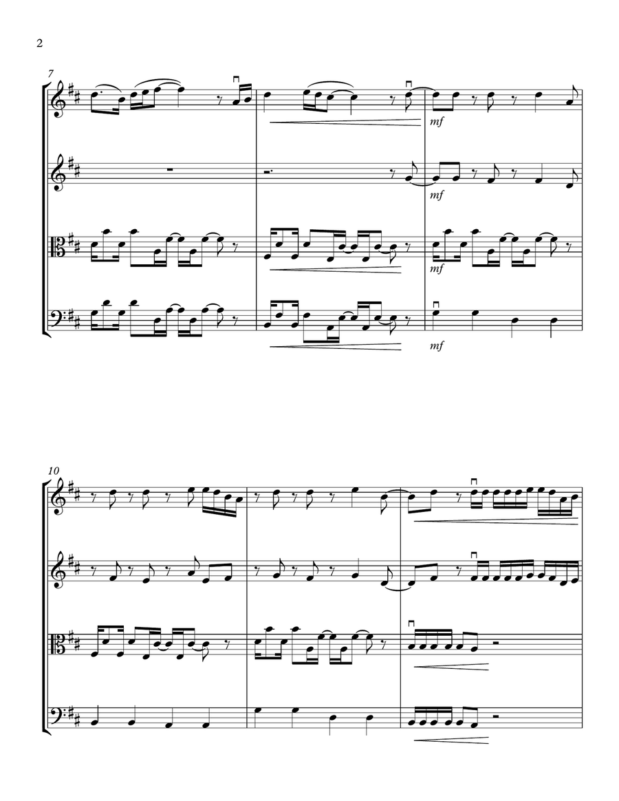The Bones String Quartet scores gallery preview page 2