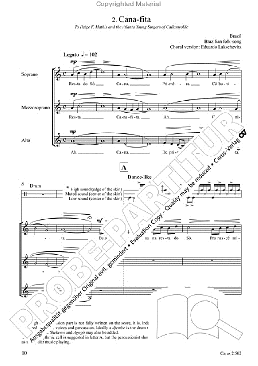 Makumbebe II. Latin American Choral Repertoire. Carmina mundi. Music + CD Choir scores gallery preview page 11