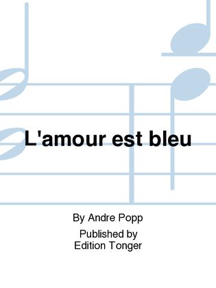 Book cover for L'amour est bleu