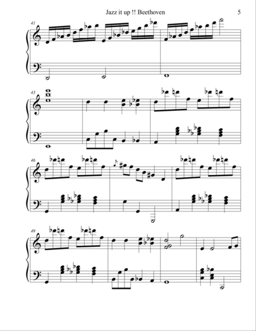 Jazz it up Beethoven Book Piano Solo scores gallery preview page 10