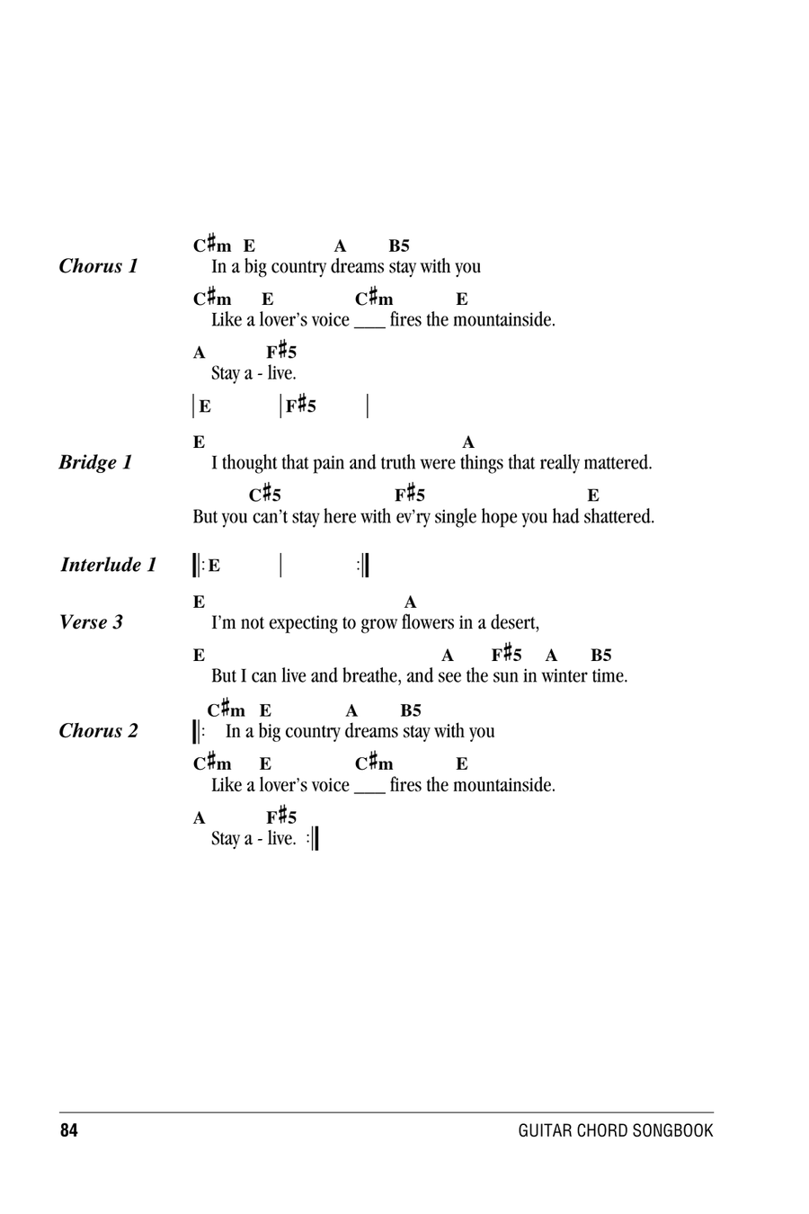 In A Big Country Acoustic Guitar scores gallery preview page 2