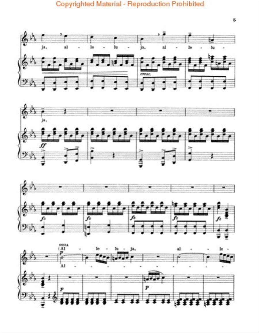Alleluia (from Exsultate, jubilate) Voice scores gallery preview page 4