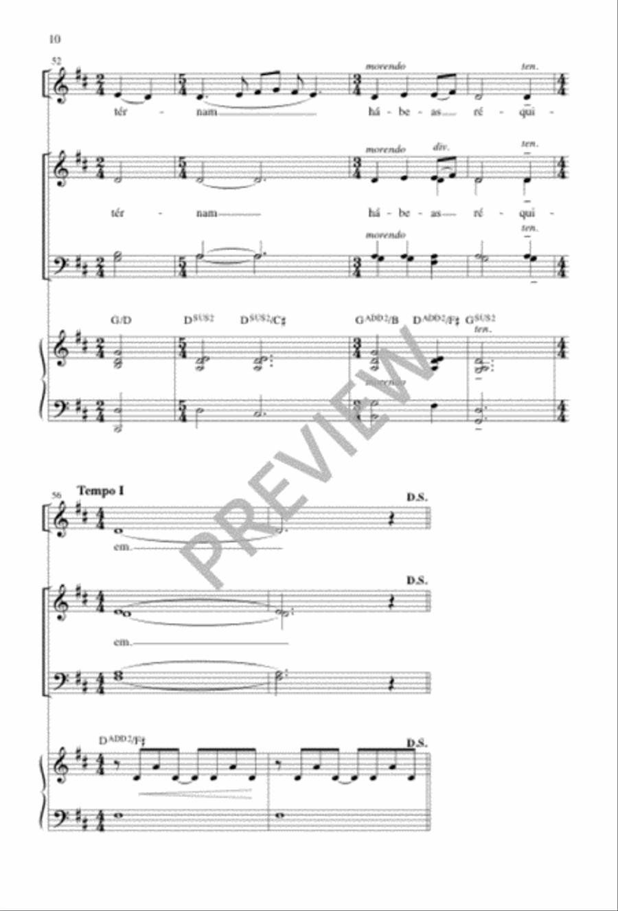 God Will Lead Us Home 4-Part scores gallery preview page 9