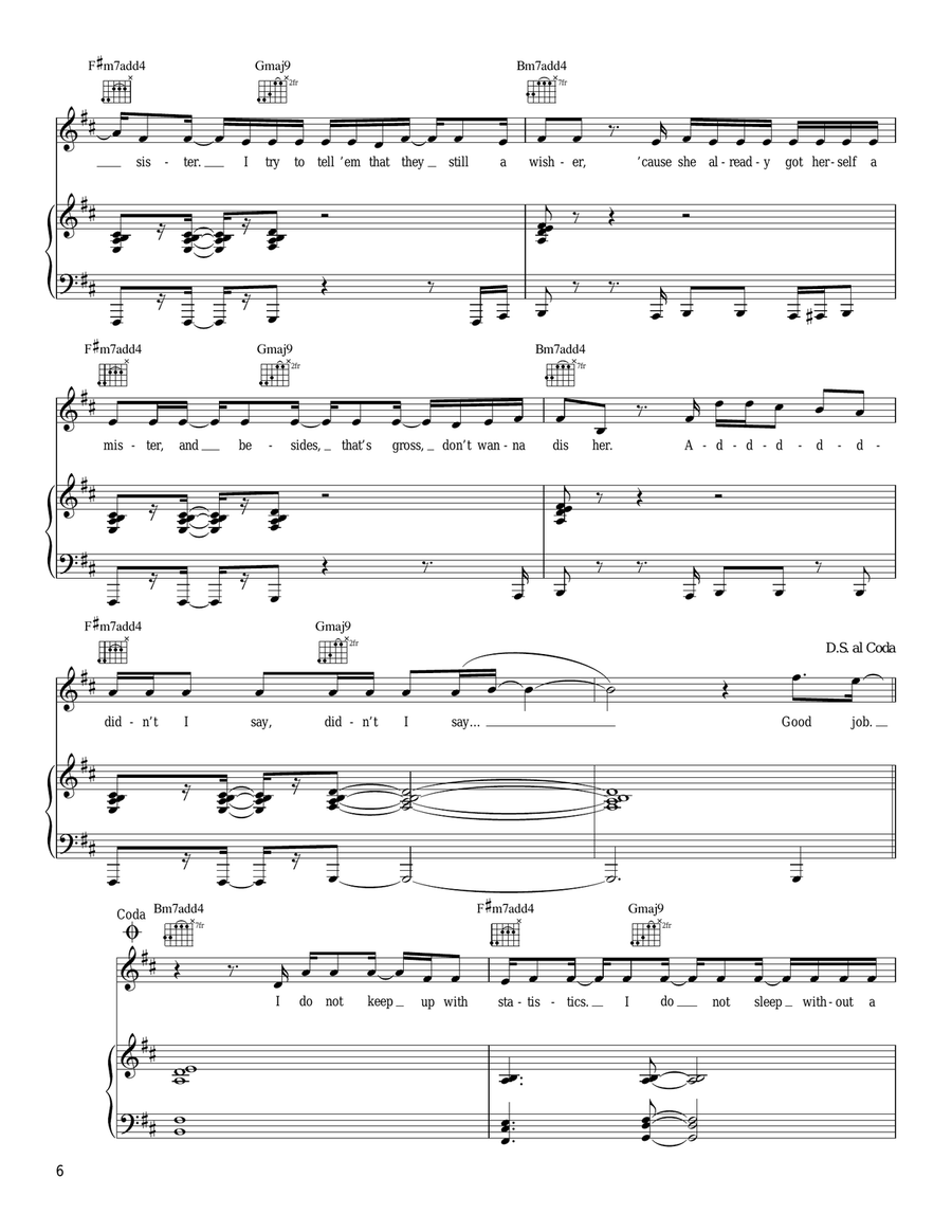 The Dynamo Of Volition Piano, Vocal, Guitar scores gallery preview page 6