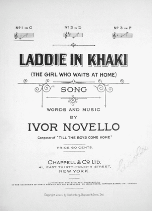 Book cover for Laddie in Khaki (the Girl Who Waits at Home)
