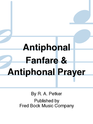 Book cover for Antiphonal Fanfare & Antiphonal Prayer