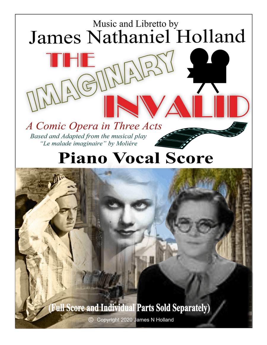 The Imaginary Invalid, A Comic Opera in Three Acts Piano Vocal (Small cast, no chorus) Choir scores gallery preview page 1