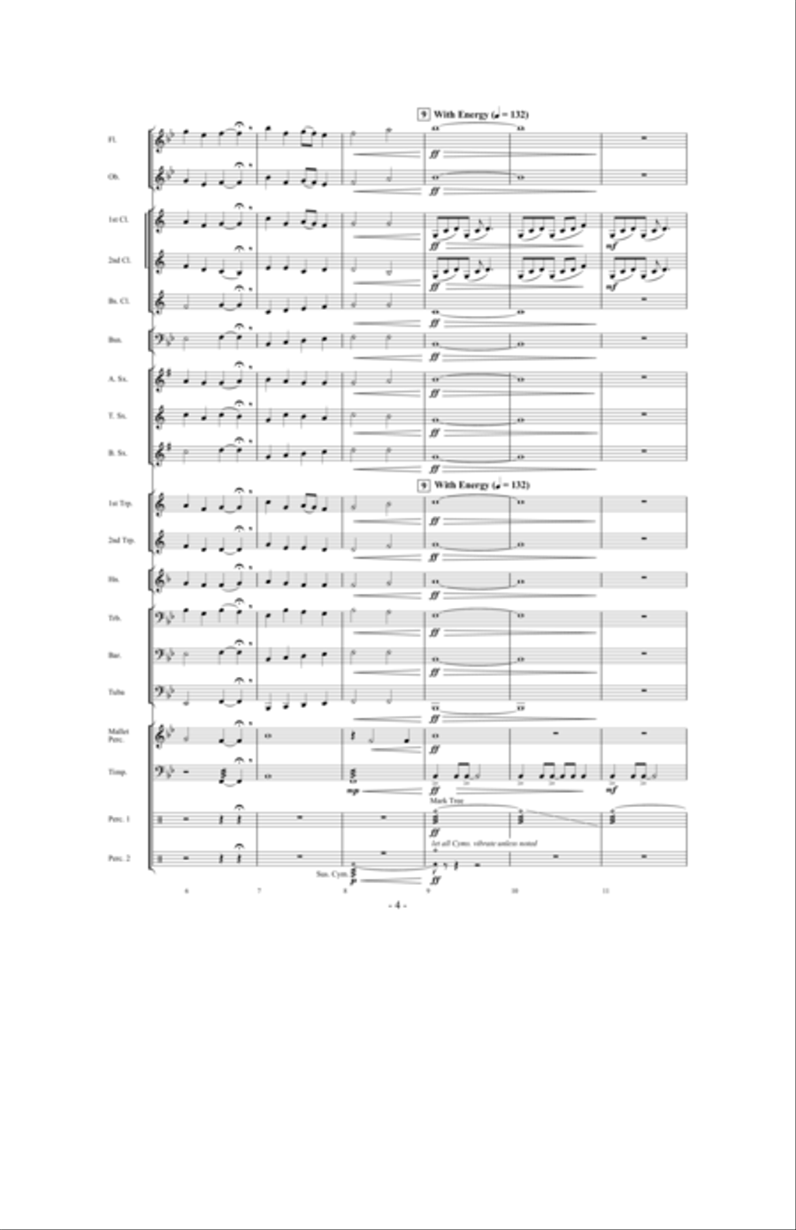 Prevailing Winds Concert Band scores gallery preview page 3