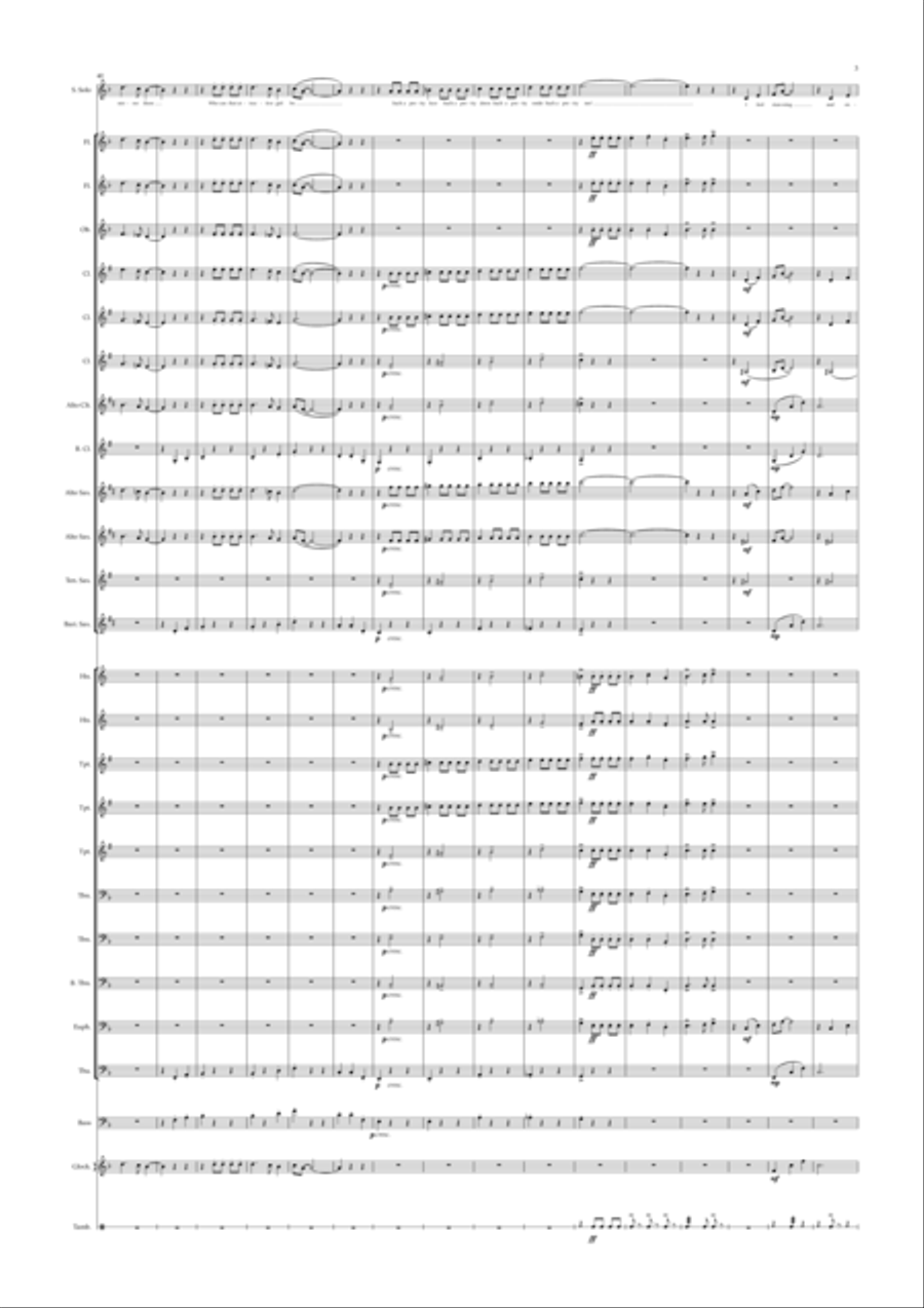I Feel Pretty from West Side Story Concert Band scores gallery preview page 3