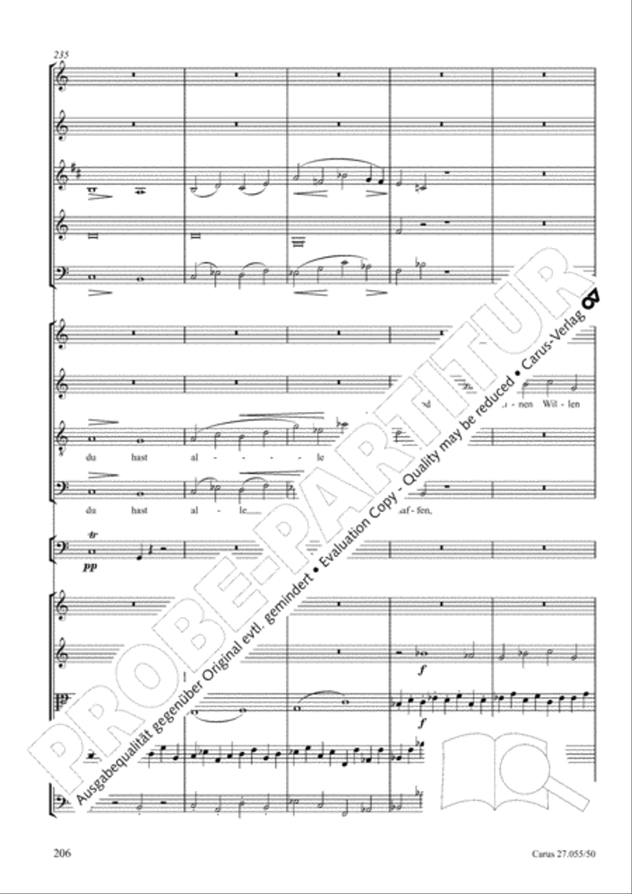 Ein Deutsches Requiem (German Requiem) 4-Part scores gallery preview page 213