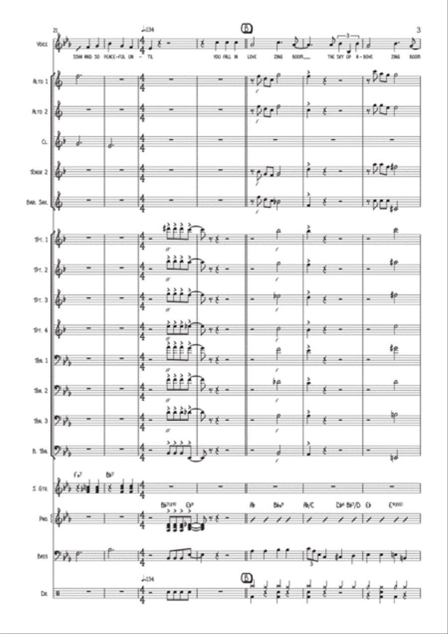 It's Oh So Quiet (und Jetzt Ist Es Still) Jazz Ensemble scores gallery preview page 4