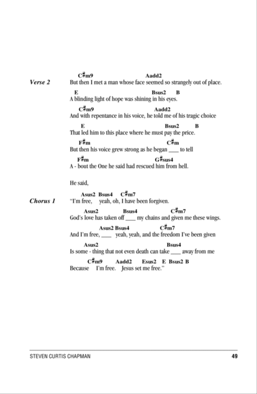 Free Free Acoustic Guitar scores gallery preview page 2