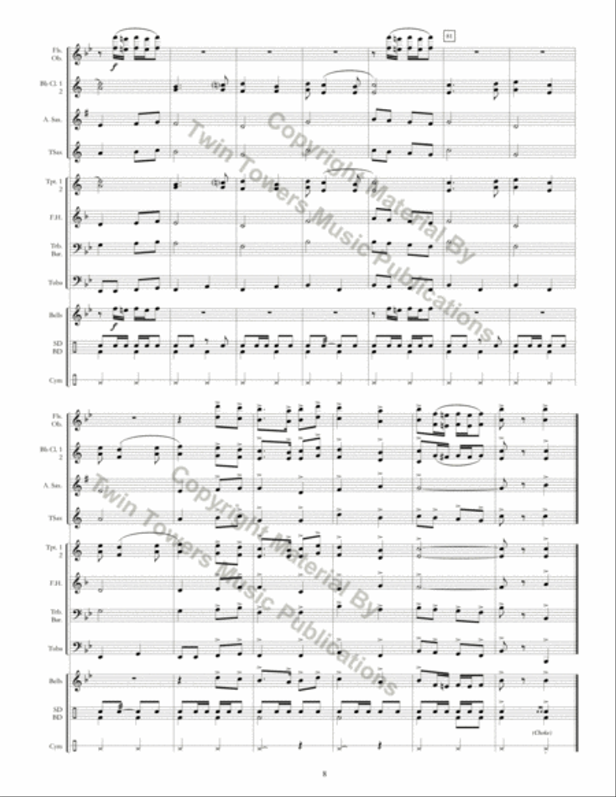 Victory Parade Concert Band scores gallery preview page 9