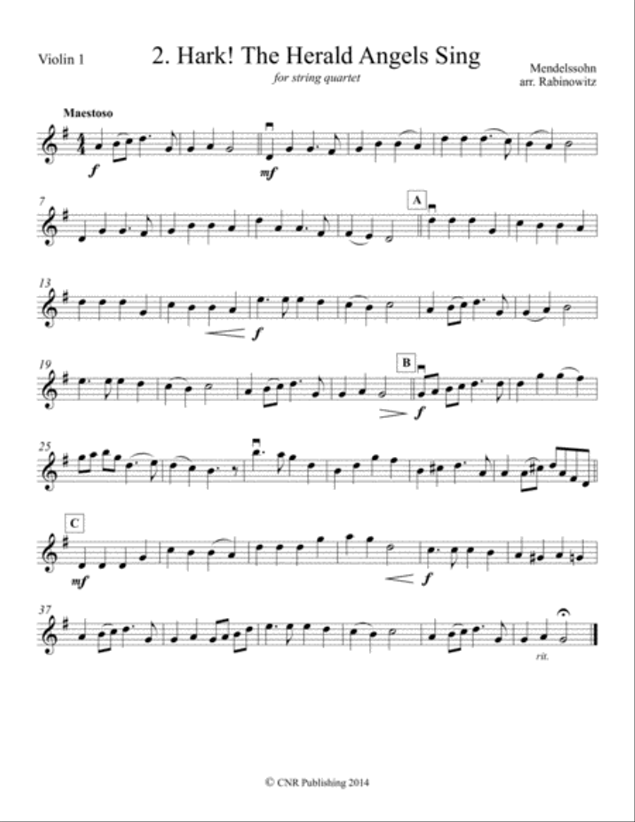 Holiday Classics for String Quartet String Quartet scores gallery preview page 4
