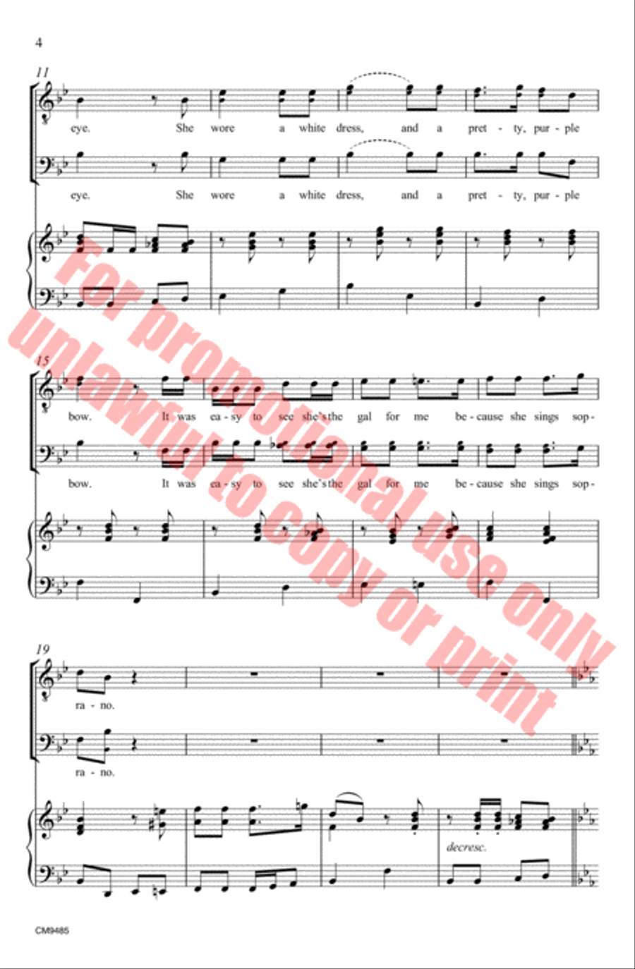 My Baby Sings Soprano My Baby Sings Soprano Choir scores gallery preview page 5