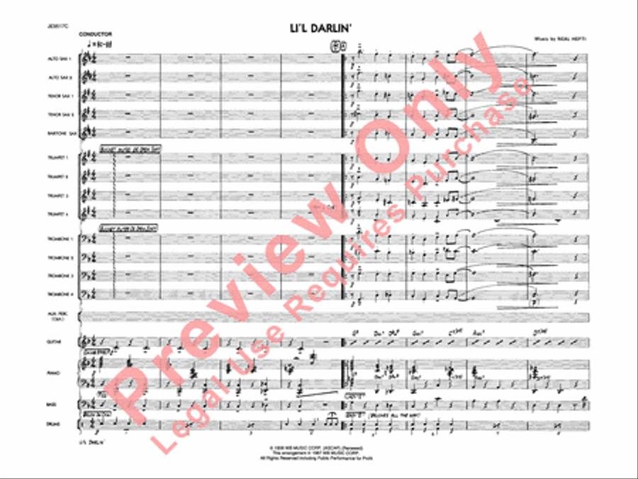 Li'l Darlin' Jazz Ensemble scores gallery preview page 4