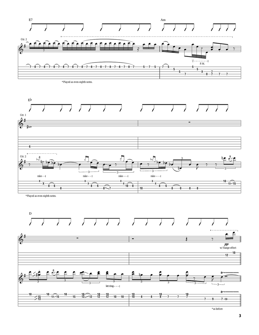 Out Of Nowhere Out Of Nowhere Electric Guitar scores gallery preview page 3