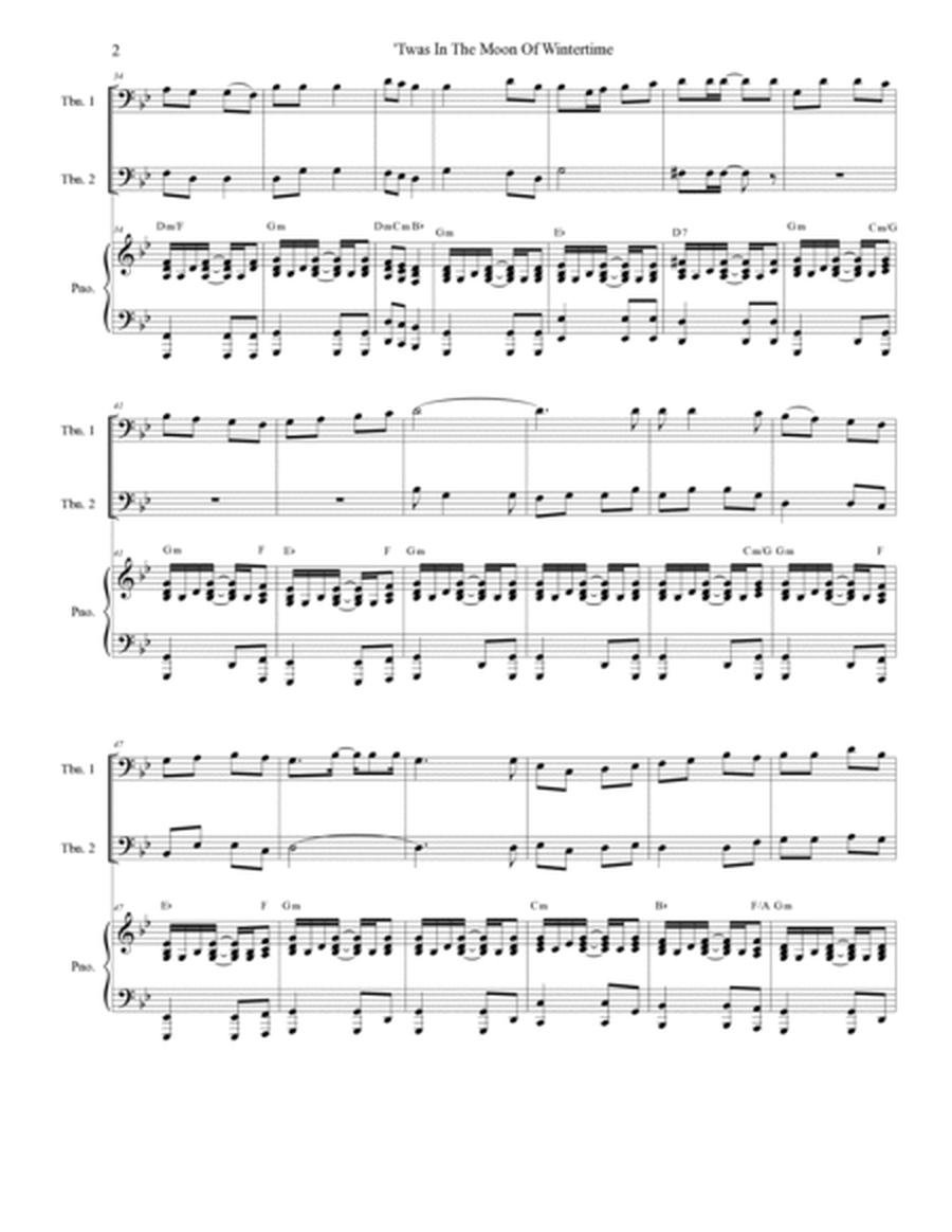 'Twas In The Moon Of Wintertime (with "God Rest Ye Merry Gentlemen") (Trombone Duet) image number null