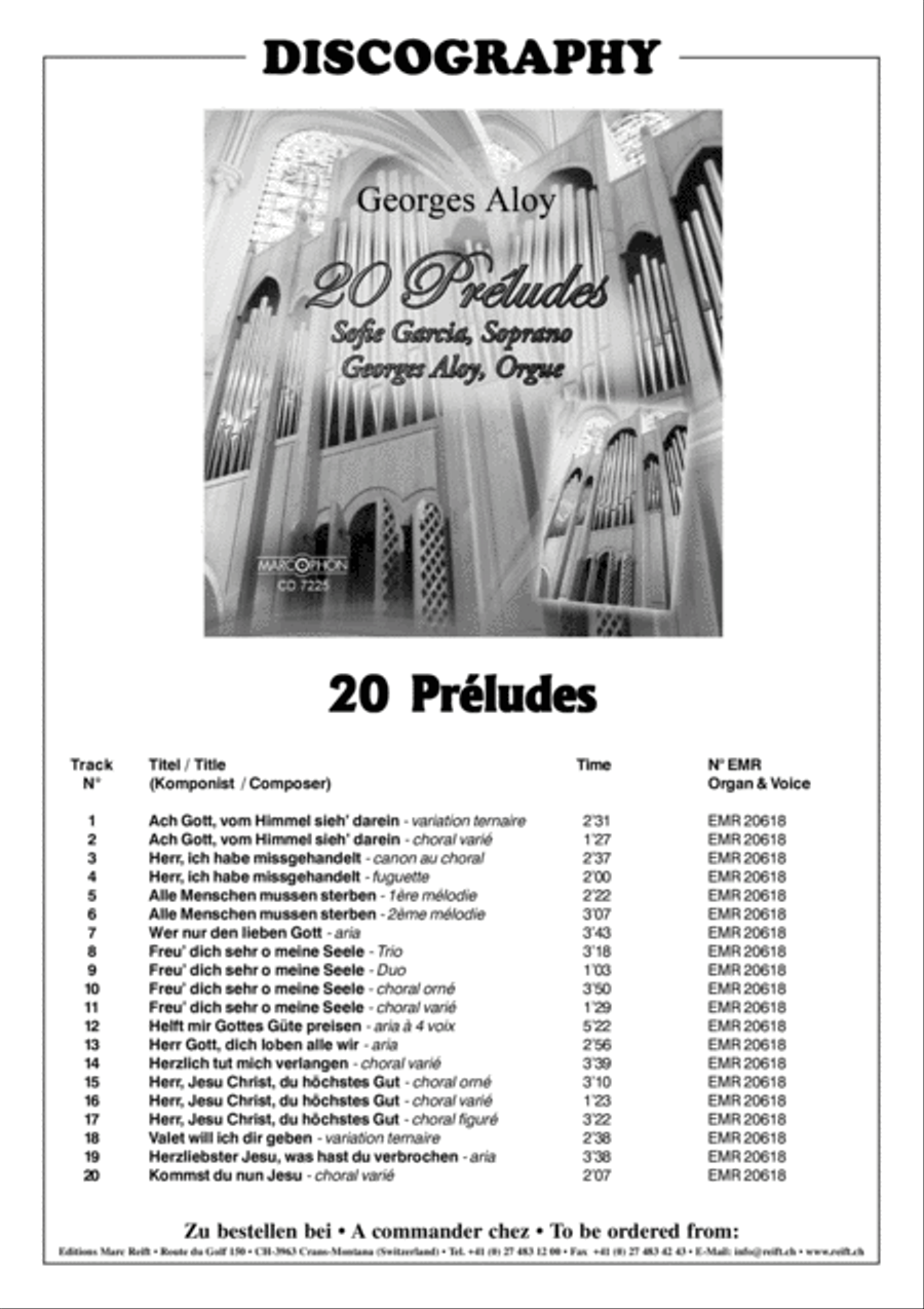 20 Preludes Organ scores gallery preview page 3